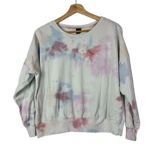 AR 33 Blue & Pink Tie Dye Crewneck Pullover Sweatshirt S